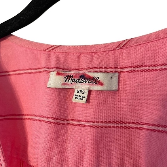 Madewell Wrap Top in Cecilia Stripe, Size XXS - Picture 7 of 10
